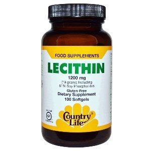 Natural Lecithin (1200 mg 100 Softgel) Country Life